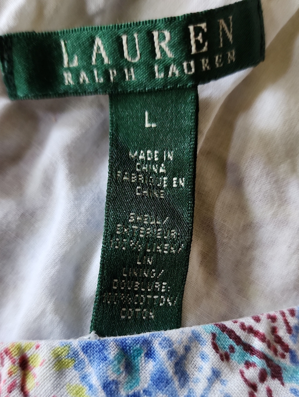 Ralph Lauren Paisley Cotton Skirt - Picture 4 of 4